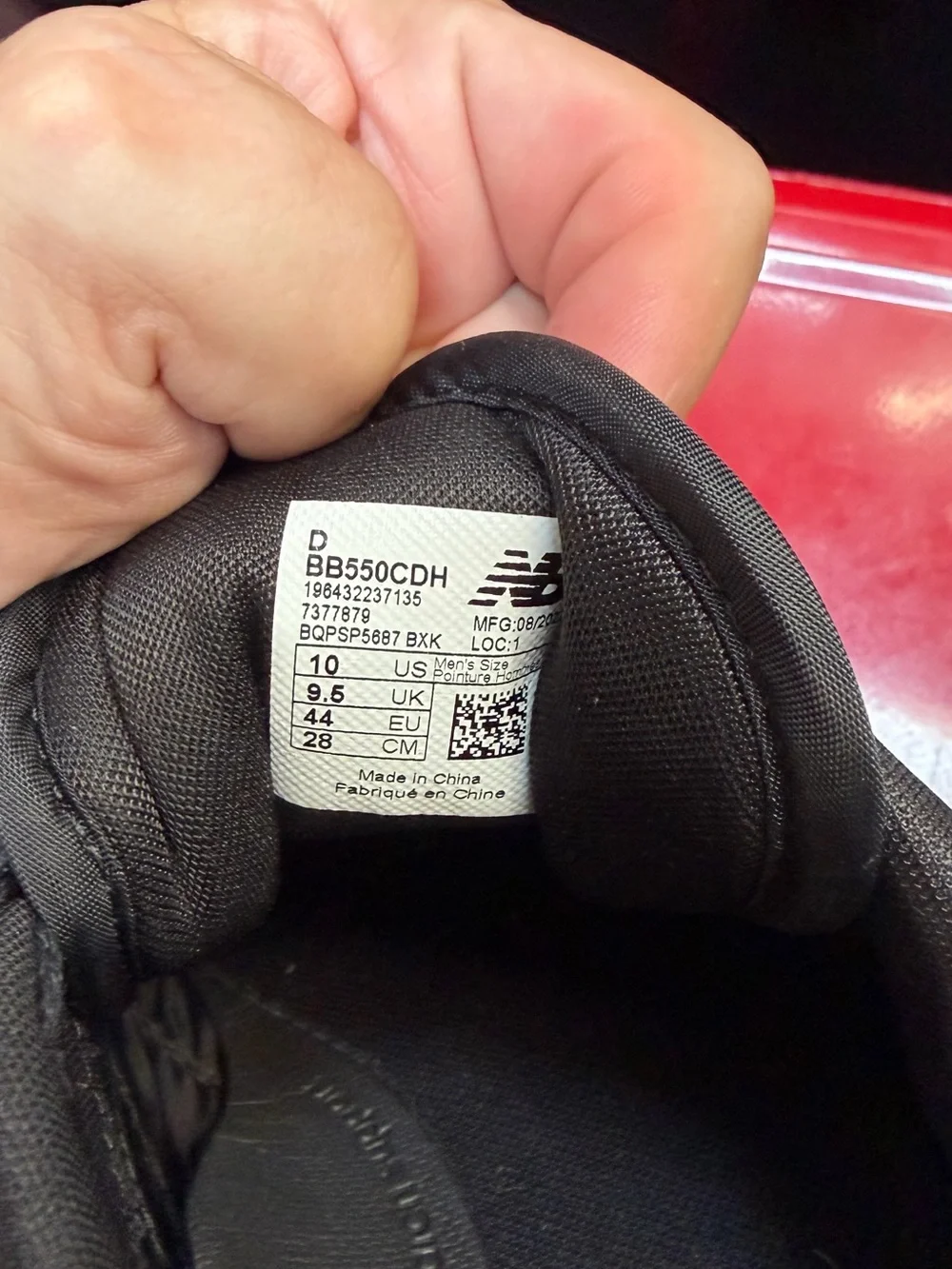 Comme des Garçons x New Balance 550 Men’s Sneakers in Black/White